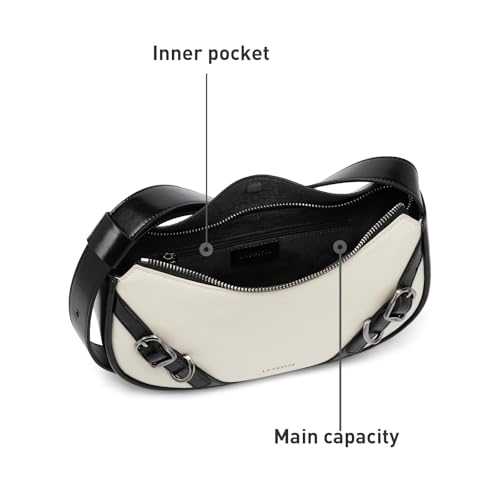 Image of LA FESTIN Leather Hobo Bag for Women Trendy Crescent Shoulder Purse Travel