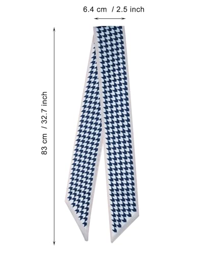 PENTA ANGEL Women Head Scarf 4Pcs Fashion Boho Satin Neck Scarves Headbands for Hair Purse Bag Handbag Decorations2