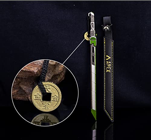 Vxaaaz 8.66'' Apex Games Crypto Heirloom Biwon Blade Metal Data Knife Keychain Pendant Action Figure (Classical) #TOP3