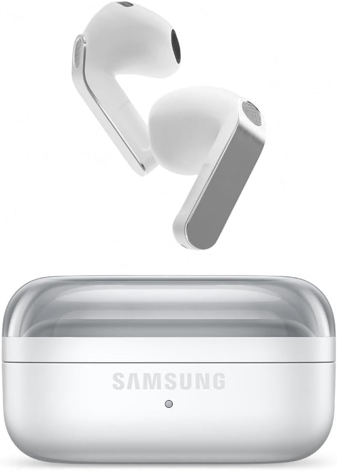 Samsung Galaxy Buds4,Fone de Ouvido,Galaxy AI,Gemini, Branco