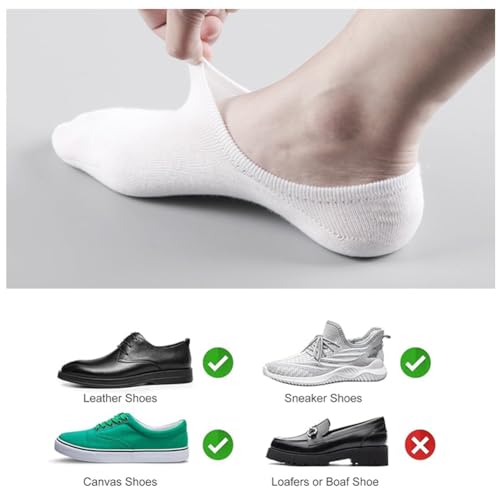 No Show Socks Men Low Cut Ankle Short Socks,Non Slip Ankle Socks Cotton Casual Invisible Boat Socks Size 5-93