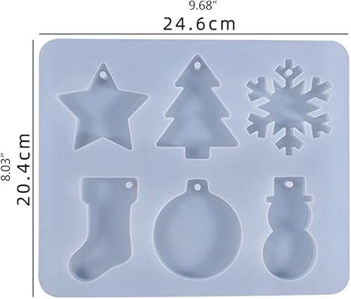 Miniatura 8 de yournameI Molde de resina de muñeco de nieve de copo de nieve de Navidad, colgantes, adornos de silicona, manualidades, decoración del hogar,