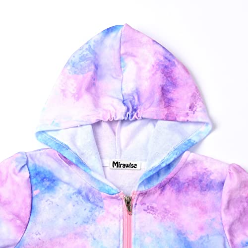 Mirawise Swim Cover Up for Girls Terry Swimsuit Coverup Hooded Zip Beach Bathrobe3