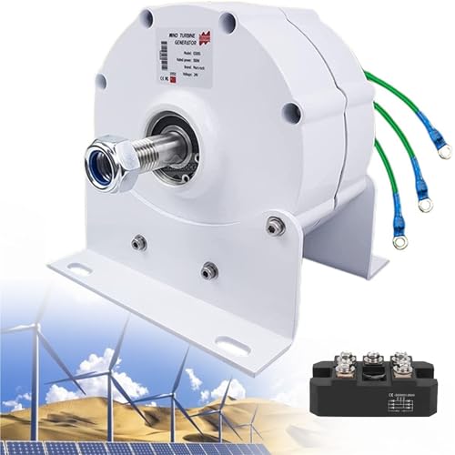 Generatore per turbina eolica da 12000 W, aggiornato con alternatore CA trifase senza ingranaggi da 24 V a basso numero di giri, efficiente per energia eolica e idroelettrica.