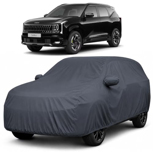 Image of Autofact Premium Car Cover for Seltos 2026 Onwards | All Weather Waterproof Full Body Car Cover | Light-Weight Triple-Stitched Outdoor Shield with UV Protection, Dustproof & Heat-Resistant