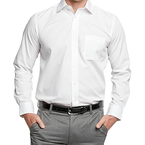 Double TWO Men's Non Iron Formal Shirt Cover