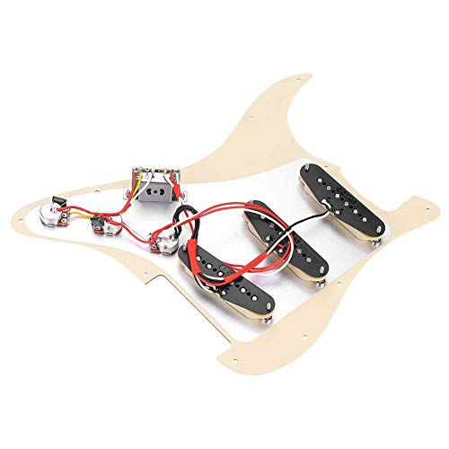 Pickguard chargé avec micros SSS précâblés accessoire pour guitare électrique - Les Beatles, Paul McCartney, John Lennon, RIngo Starr, George Harrison Pickguard chargé avec micros SSS précâblés accessoire pour guitare électrique – Image 7
