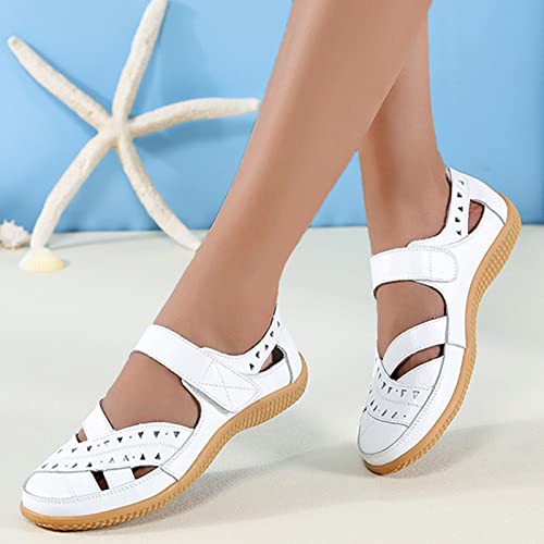 Sandales de trekking légères et antidérapantes en cuir véritable - 3