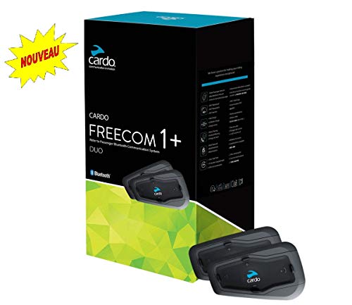 SCALARIDER CARDFREEC1+DUO KIT MAIN LIBRE MOTO BLUETOOH, Noir