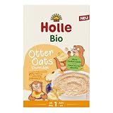 Holle Porridge bio Loutre avec pommes, bananes et prunes, 200 g (1)...