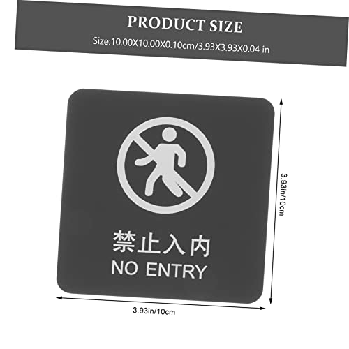 5 plaques d'interdiction de fumer en acrylique pour signalisation de bureau