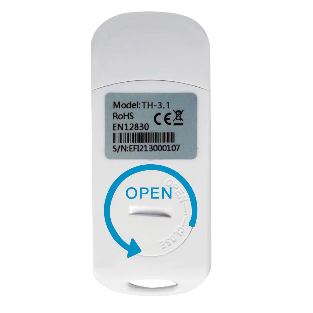 TH-3.1 USB – Termómetro/Data Logger para Nevera (Medicamentos/Vacunas) – USB – LCD – 16.000 Registros – IP65 – EN-12830, CE, RoHS – CR2032