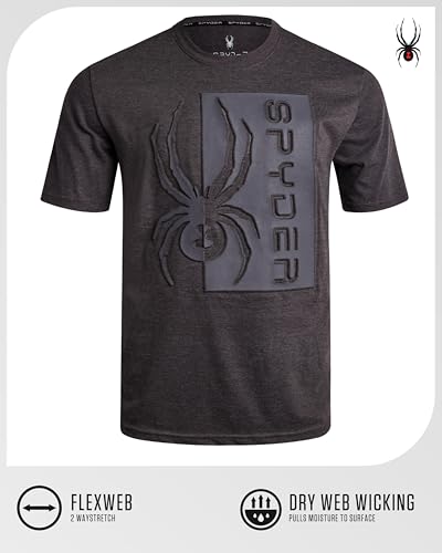 Spyder Mens Graphic T-Shirts - Soft Cotton Blend Classic Crewneck Short Sleeve Shirts for Men, Casual Shirts for Daily Wear2