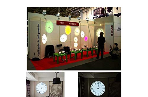 Vkermury Led Projection Roman Clock Colorful Projection Analog Clock Rotate 180 Degrees With Remote Control (Arabia Number &Rome Pointer Free Exchange) #TOP6