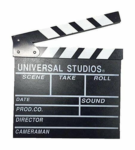 just4baby Large 11" x 12" Film Clapperboard Clapper Board Clap Board Hollywood Movie Stage Prop UK