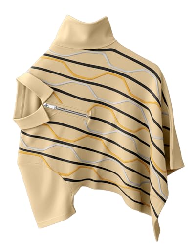 Image of AUSK Men's Premium Striped Polo T Shirt || Geometric Print Half Sleeve Summerwear Casual Mens T Shirt