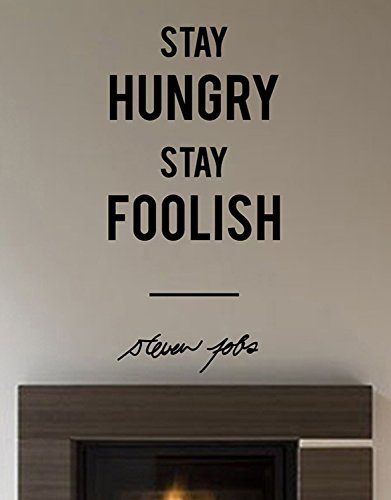 Adesivo Murale Steve Jobs Stay Hungry Stay