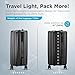 Orivier Carry On Luggage Expandable With Vacuum Compression And Pump, Airline Approved Luggage, Bag with Anti Theft Lock, Water Resistant, Carry-on Suitcase Suitable for Men and Women