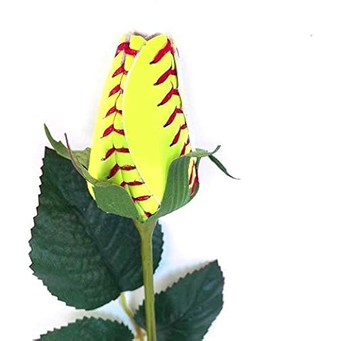 Softball Rose - Handmade with Authentic Premium Softball Covers - Original Design by Sports Roses Cover