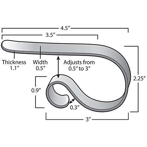 Haute Decor The Original Mantleclip® - 4 Pack (Oil-Rubbed Bronze) - Hang Christmas Stockings Safely And Securely From Mantels Up To 3 Inches Thick #TOP4