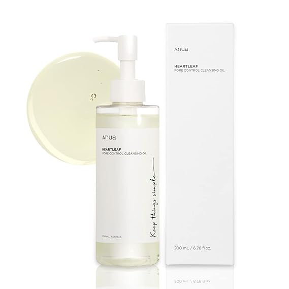 Anua Heartleaf Pore Control Cleansing Oil Korean Facial Cleanser, Daily Makeup B&hellip;