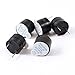 GFORTUN 15PCS Active Piezo Buzzer Alarm 12mm Dia DC 5V 2 Terminals Electronic Continuous Sound High Voice Industrial Sounder FPV Quad DIY