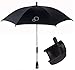 Quinny Sonnenschirm mit Clip, Schwarz, für Quinny Buzz/Buzz Xtra/Moodd/Maxi COSI Mura