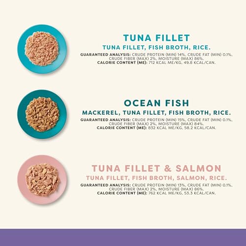 Image of Applaws 6-Flavor Variety in Broth Wet Cat Food 36-Pack 2.47 oz Cans | 100% Natural, High Quality Protein, Limited Ingredient, Grain Free, No Fillers, No Artificial Additives