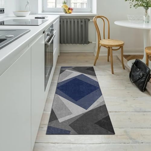 Alfombra larga patchwork para transformar el pasillo y la cocina moderna 5