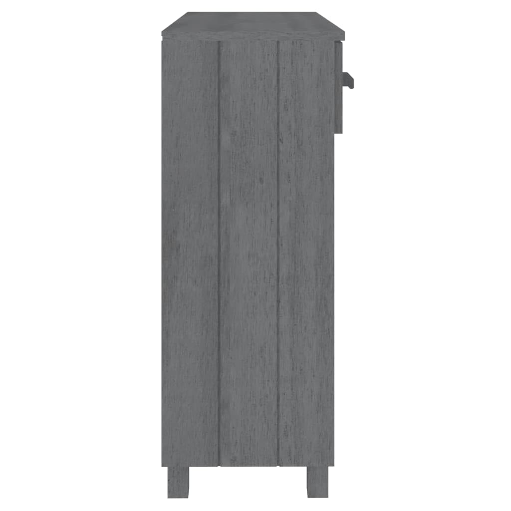 HAMAR - Mesa consola (90 x 35 x 90 cm, madera maciza de pino con 3 estantes y 3 cajones para almacenamiento, mesa auxiliar, mesa auxiliar, mesa auxiliar de madera robusta, para decoración y