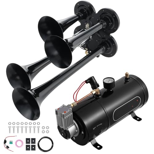 Compresseur 12V 120 Psi avec 4 haut-parleurs d'air pour résoudre le manque de puissance sonore