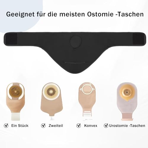 Stoma Gürtel,Verstellbarer Stretch Stomabeutel Stützgürtel,Kolostomiebeutels Bauchgurt,Ostomy Support Herniengürtel,Kolostomiebeutel Stoma Zubehör,für Männer & Frauen Outdoor-Aktivitäten Sport