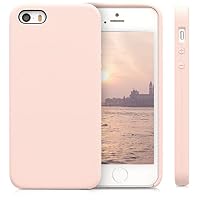 kwmobile Handyhülle für Apple iPhone SE (1. Gen. 2016) / iPhone 5 / 5S Hülle - Case Silikon - Kabelloses Laden - Schutzhülle Cover in Altrosa – Ansicht 5