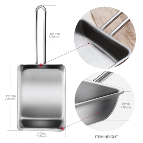 WAGENSTEIGER Stainless Steel Fry Pan, 3-Ply Reinforced Body, Rectangular Omelet Pan, Oven & Dishwasher Safe, Induction Compatible, Portable Camping Cookware, Mini or Small Size (14.2Lx5.5WX1.2H inch) - Image 2