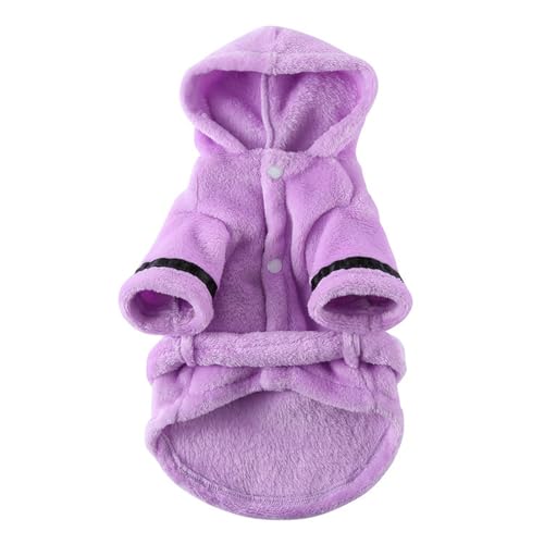 Bata pijama para perro, talla mediana color morado