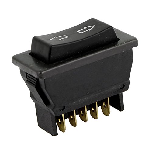 uxcell Car Vehicle Black Plastic Momentary 5 Pins Power Window Master Switch