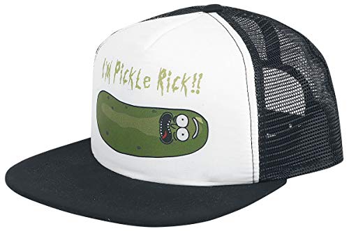 Rick and Morty Cap Pickle Rick Trucker Black, Black, S