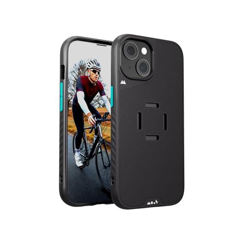 Coque Intralock iPhone 14 Plus Mous noire à fixation mécanique et MagSafe