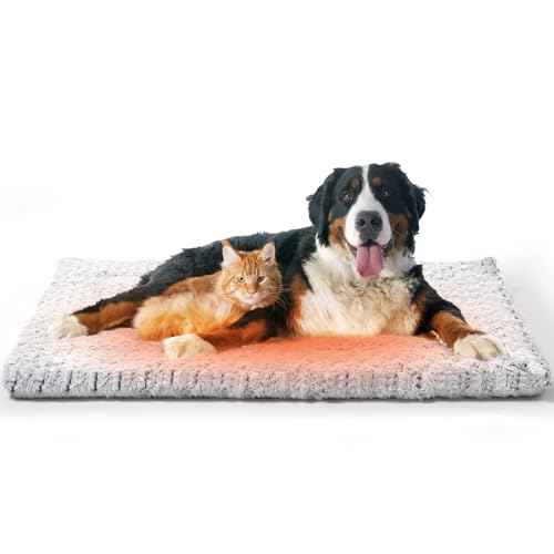 Papettly Self Warming Cat Bed 37 x 25.6 in - Beds for Indoor Outdoor Cats and Dogs, Machine Washable...