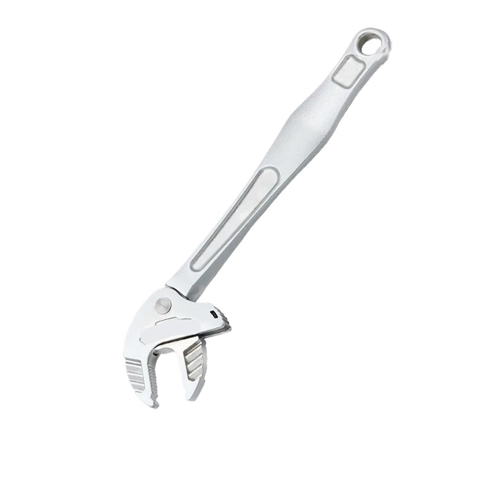 Wjiayao Grey Crab Claw Wrench Crab Claw Imitation Ratchet Wrench With Adaptive Large Opening Adjustable Pliers Tools(Grey)