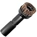 MaximalPower 1021+1555 Dusting Brush Attachment and Hose Adapter - Small Round Brush Compatible with Most Canister Central Upright Vacuums, Black