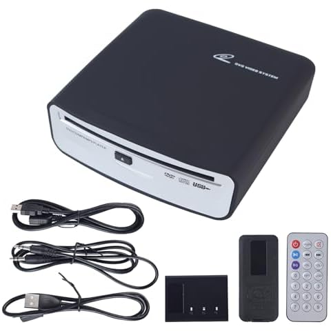 USB External CD Player for Car with USB Port AUX Port Portable Universal CD Player Plugs into Car Laptop Desktop TV Mac Computer - Plug and Play Cover