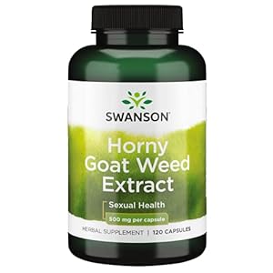 Swanson Horny Goat Weed Extract 500 Milligrams 120 Capsules