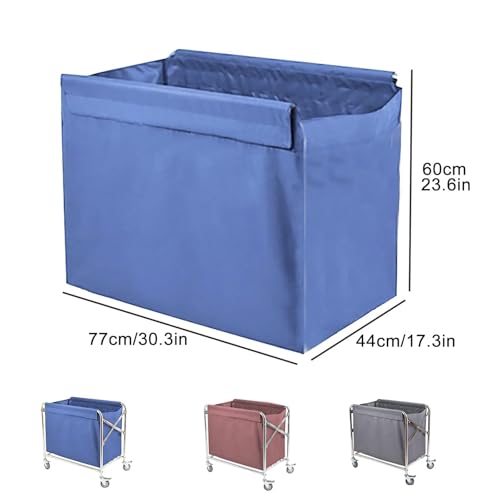 Bolsa para carrito de lavandería comercial, diseño duradero y espacioso para carritos de cesta, perfecta para un fácil transporte y organización de la ropa sucia