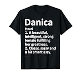 DANICA Definition Personalized Name Funny Christmas Gift T-Shirt