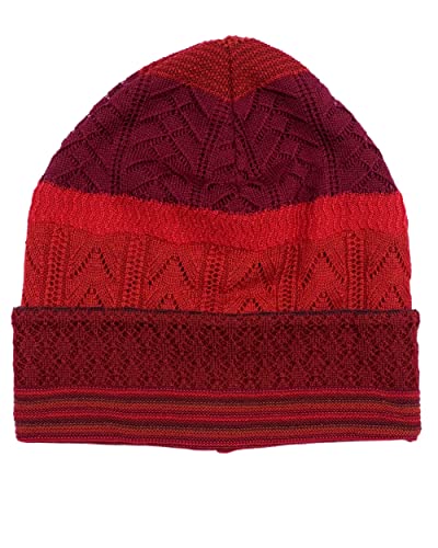 Bonnet en laine mérinos rouge pour vos balades d'hiver et le quotidien