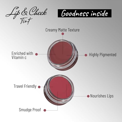 Image of Seven Seas Lips & Cheek Tint Combo Pack of 2 | Matte Natural Blush for Women | Lip Tint with Vitamin E | Nourishing Cheek Tint (Copper Rust, Hippie Pink)