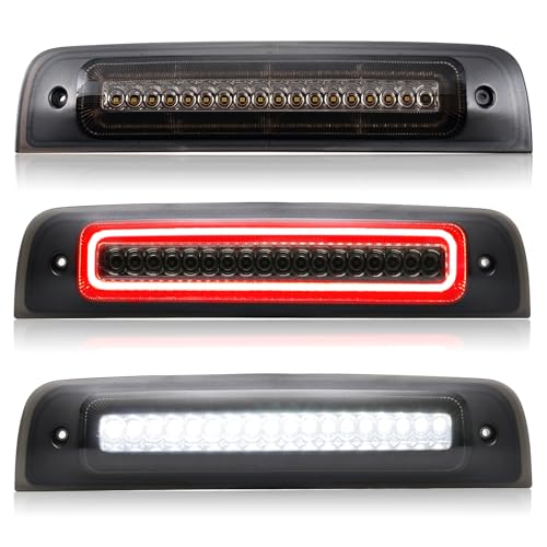 LUDARM LED Third Brake Light Compatible with Ram 1500 4500 5500 2009-2018 Ram 2500 3500 2010-2026 Ram 1500 Classic 2019-2024 ram Laramie 2019 F1 Style Red Flash 3rd Brake Cargo Light