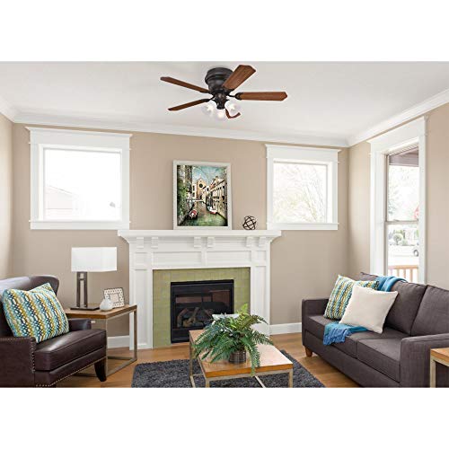 Image of Westinghouse Contempra Trio Ceiling Fan with Light, 42 in Oil Rubbed Bronze