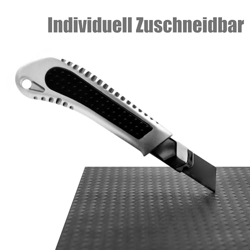 BigDean wasserdichte Antirutschmatte Auto 120x100cm universell zuschneidbar – rutschfeste Kofferraum Schutzmatte
